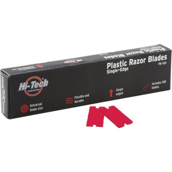 HTI PLASTIC RAZOR BLADES (100/BX)