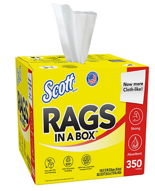 Scott Rags In a Box (350 Sheets/Box)